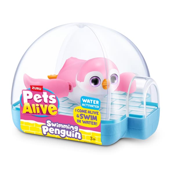 Zuru Pets Alive Swimming Penguin Rosa