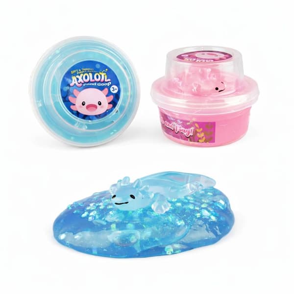 Crystal Putty med Axolotl Lyserød