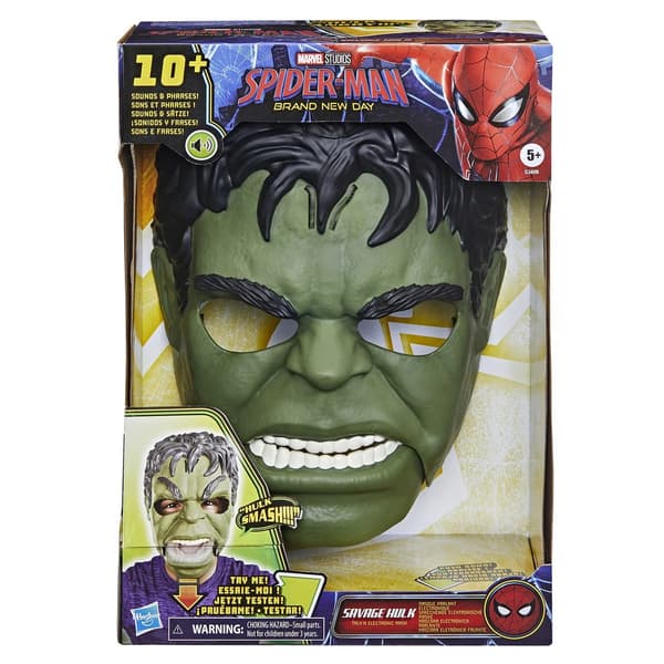Spiderman Savage Hulk Mask med ljud