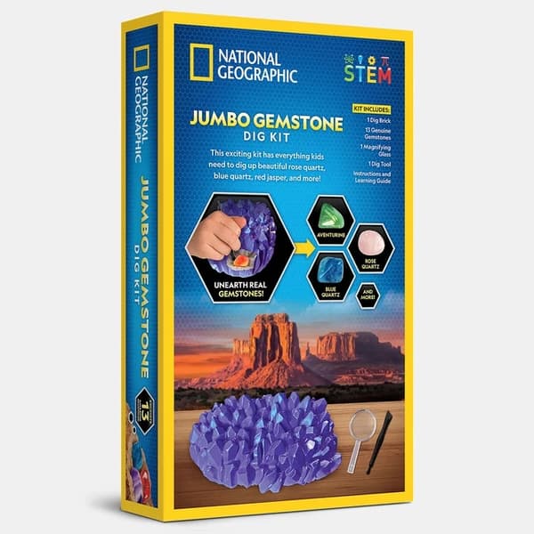 National Geographic Jumbo Gemstone Dig Kit