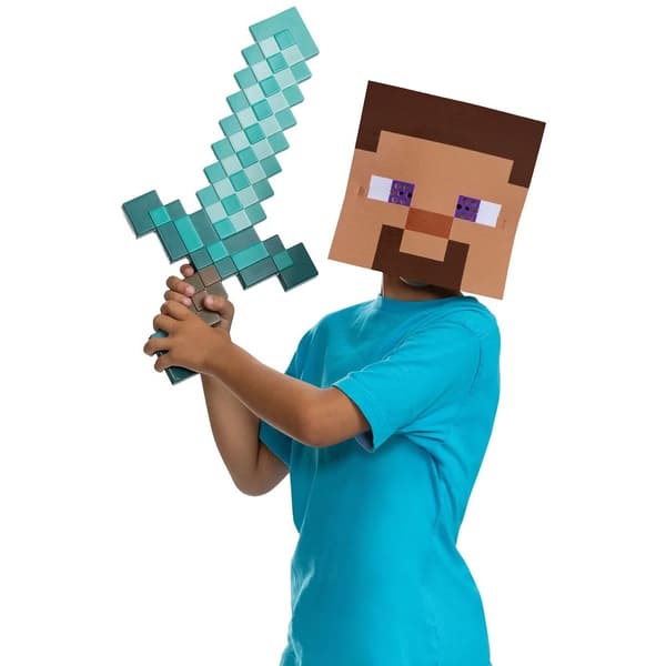 Minecraft Sword & Mask Set Steve