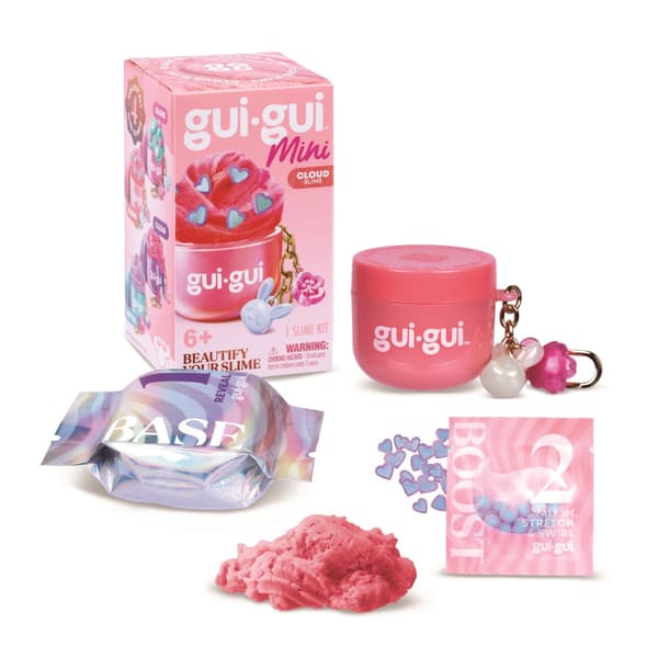 Gui Gui Mini Slime med nyckelring Cloud