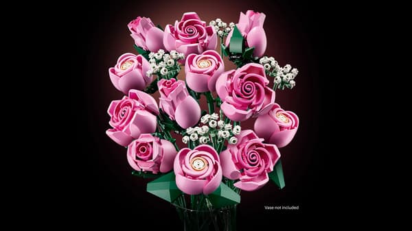 LEGO® Botanicals Buket med lyserøde roser 10374