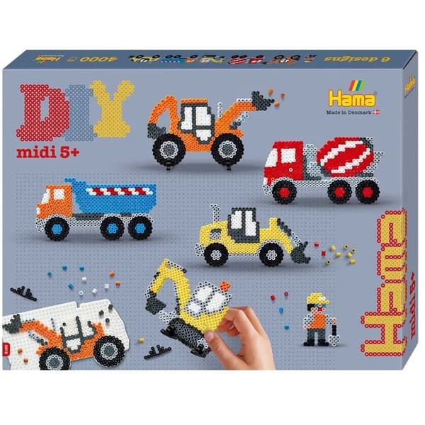 Hama Midi Gift Box Byggfordon 4000st