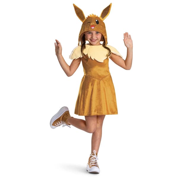 Pokemon Udklædningskjole Eevee 7-8år