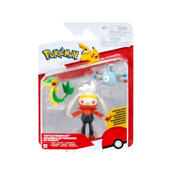 Pokemon Battle Figure Set 3-pack Snivy + Raboot + Magnemite
