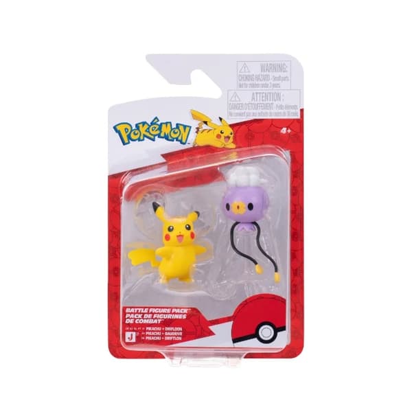 Pokemon Battle Figure Pack Pikachu+Drifloon