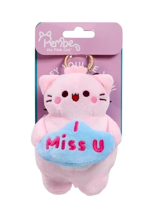 Pembe avaimenperällä Plush 12cm I miss you