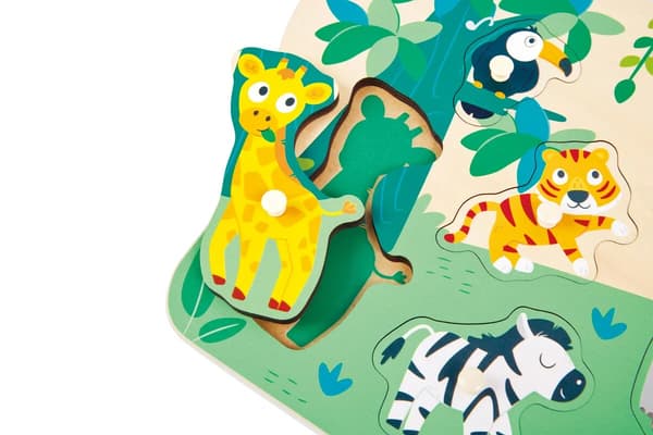 Hape Vilde Dyr Knude Puslespil 9 Brikker