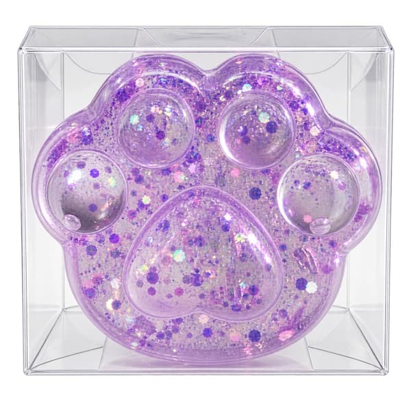 Squeeze Sugar Cat Paw Glitter Lila