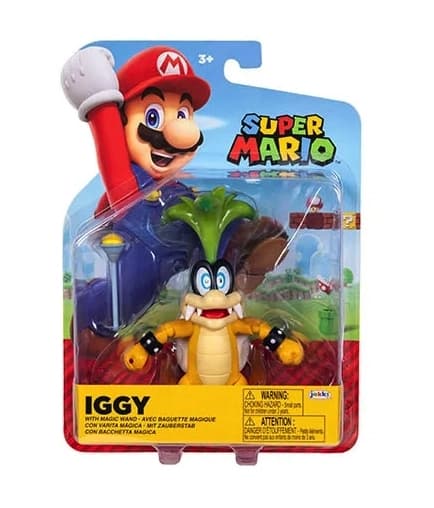 Super Mario Hahmo 10cm W42 Iggy with Magic Wand