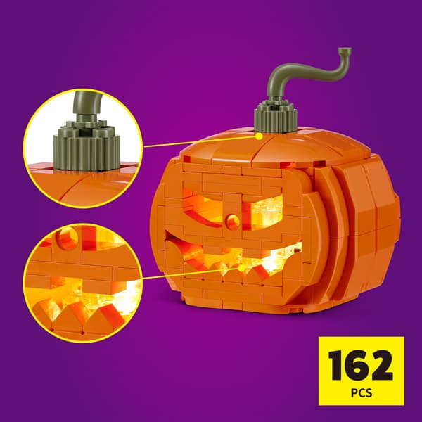 Max Premium Halloween LED Græskar Snedig B