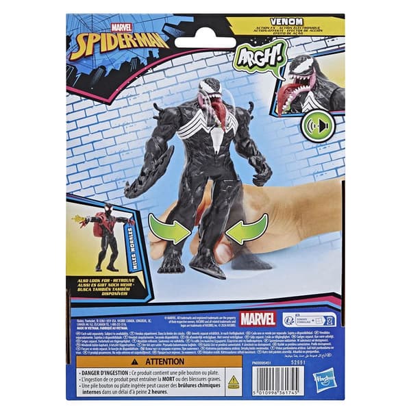 Marvel Spiderman Venom Action FX Hahmo