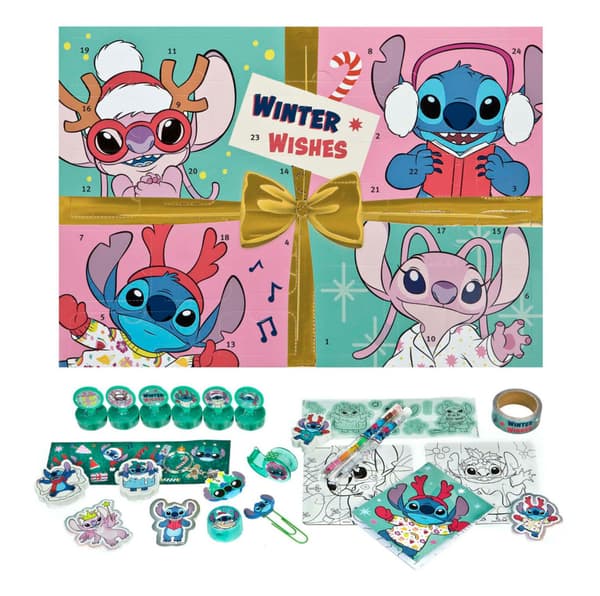 Stitch Adventskalender Skrivetilbehør