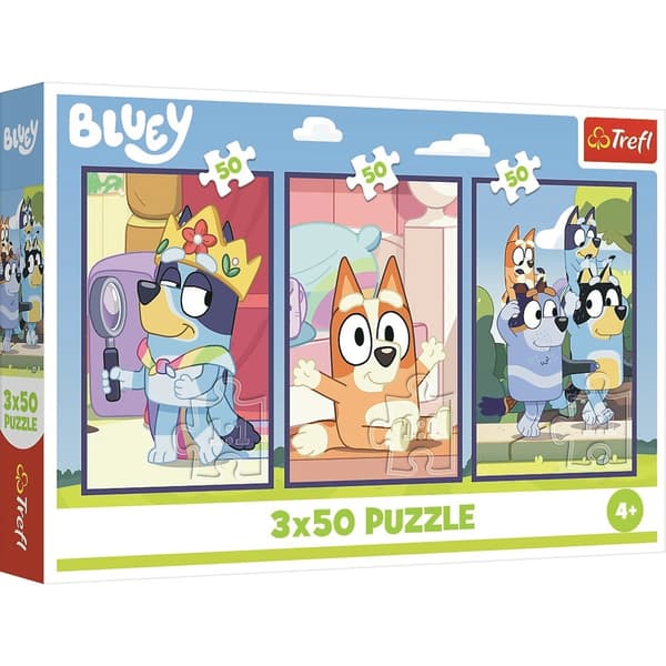 Trefl Bluey 3-pack Pussel 3x50 bitar
