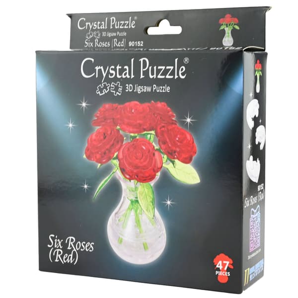 Crystal Puzzle 3D Punaisia ​​ruusuja 47 kpl
