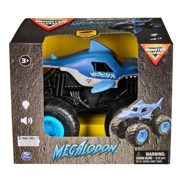 Monster Jam 1:24 med ljud & ljus Megalodon