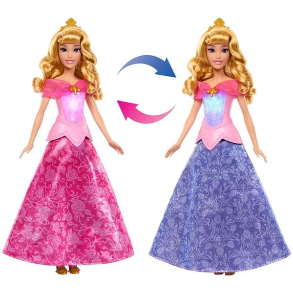 Disney Princess Aurora Nukke jolla on pyörähdysmekko