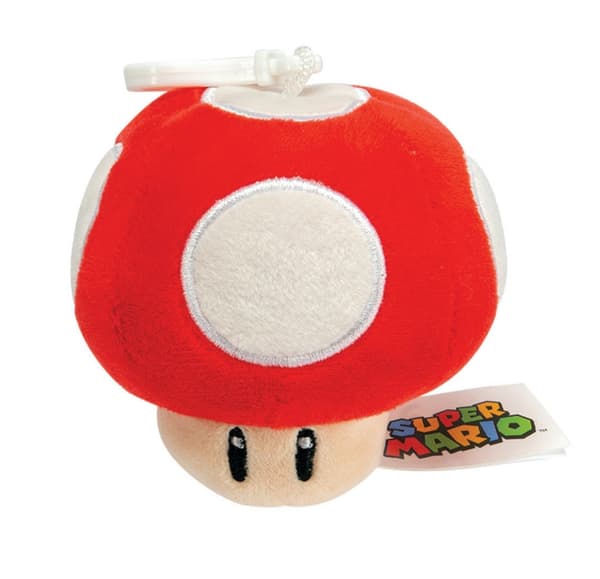 Super Mario Plush clip Red Mushroom