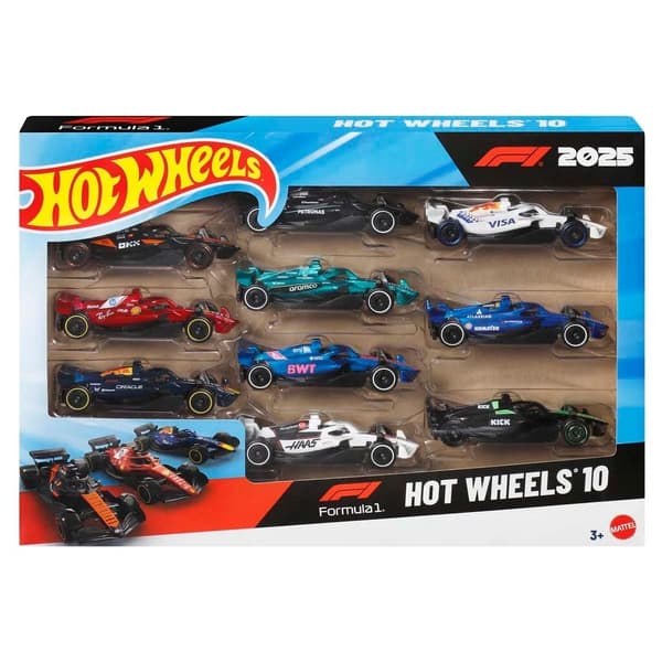 Hot Wheels F1 2025 1:64 10-Pack