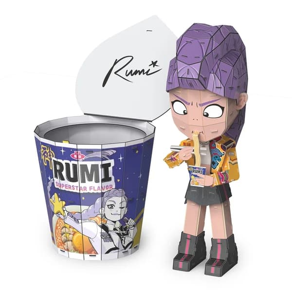 K-Pop Demon Hunters 4D Build Ramen Cup Rumi