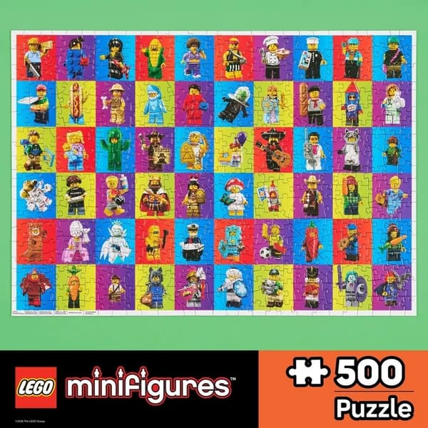 LEGO Minifigures Collage Puslespil 500 brikker