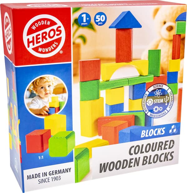 Heros Blocks Träklossar 50-pack