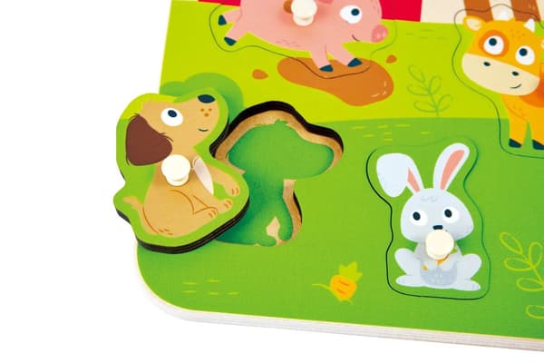 Hape Maatilan Eläimet Nuppipalapeli 9 Palaa