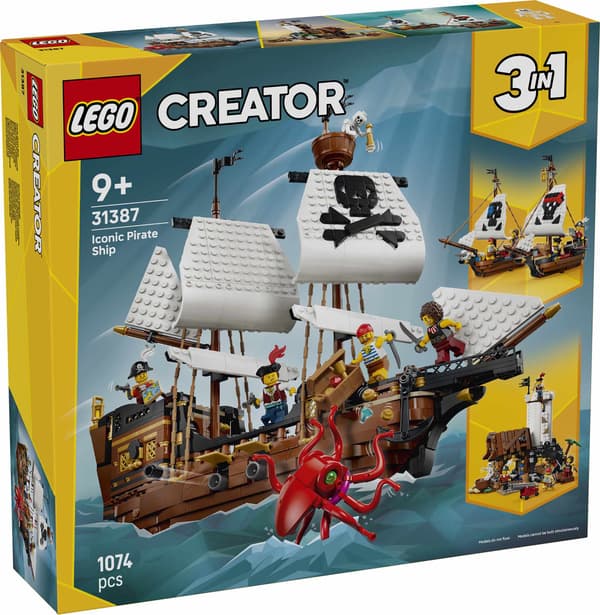 LEGO® Creator 3in1 Ikoniskt piratskepp 31387