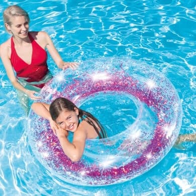 INTEX Glitter Badring Rosa