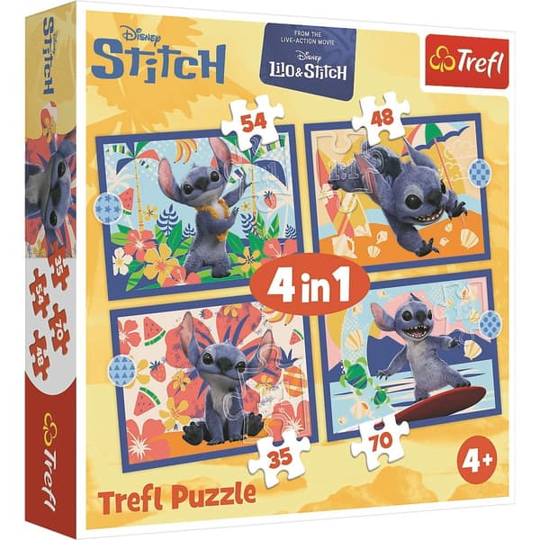 Trefl Stitch 4-pack Pussel 35-48-54-70 bitar