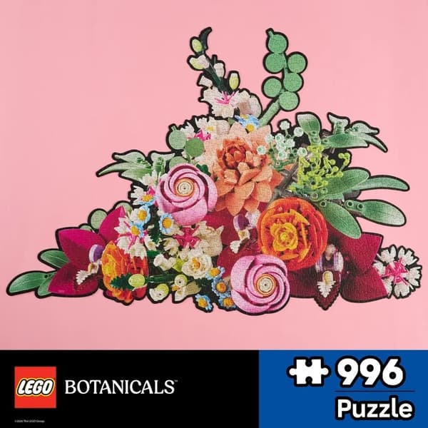 LEGO Botanicals Vaaleanpunainen kimppu -palapeli, 996 palaa