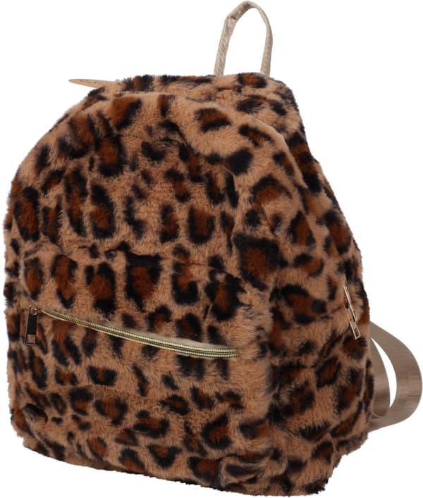 Rygsæk Blød Leopard Sort