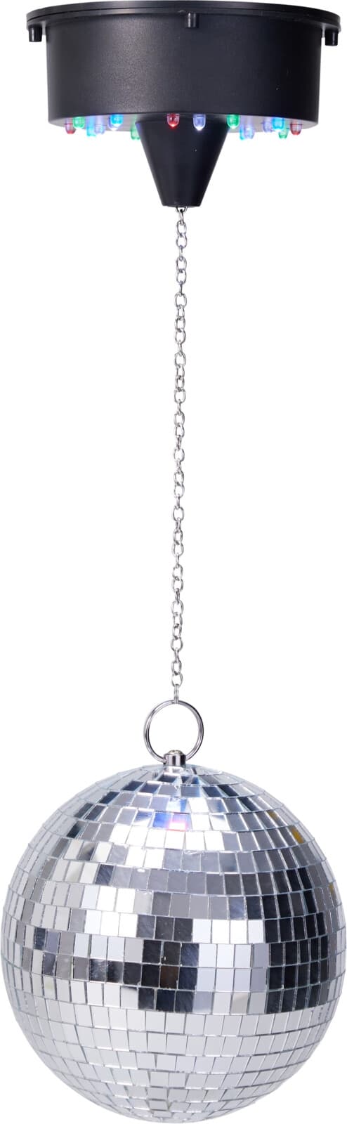 Diskokugle LED sølv 15cm