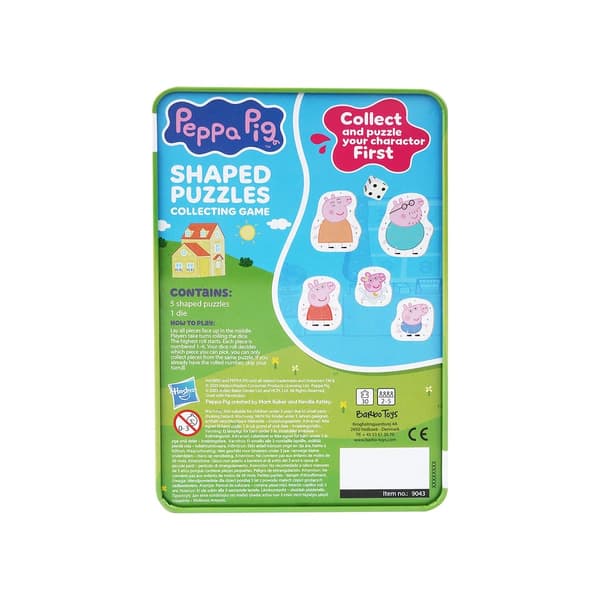Peppa Pig Noppapelin muotopalapeli metallilaatikossa