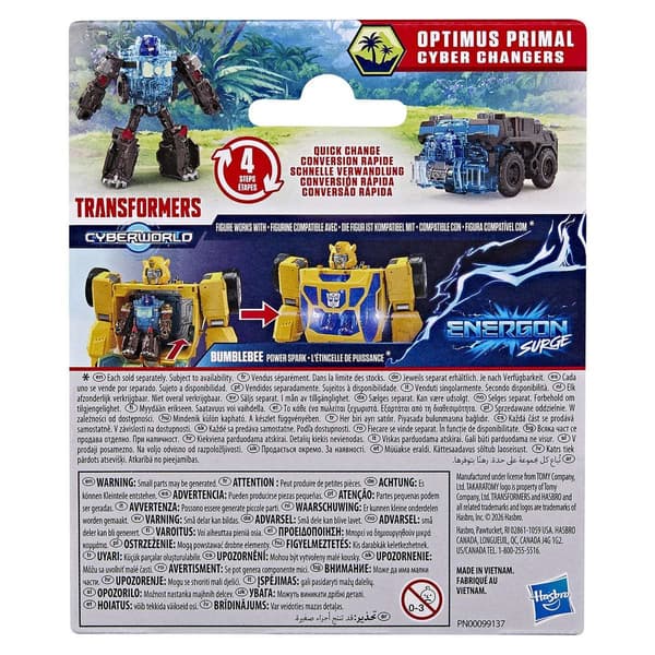 Transformers Cyberworld Cyber Changer Optimus Primal Energon