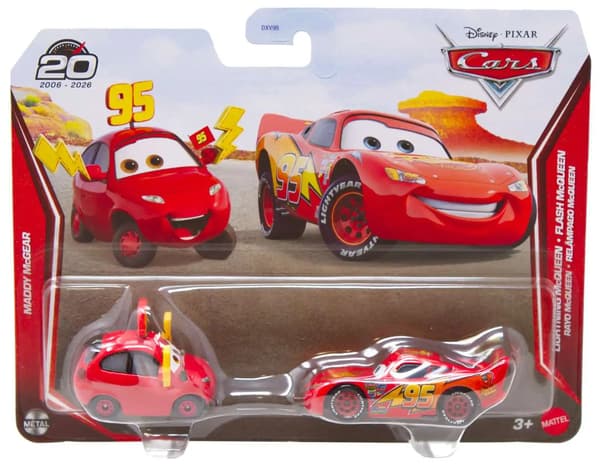 Disney Cars 1:55 2-pack Maddy McGear & Lightning McQueen