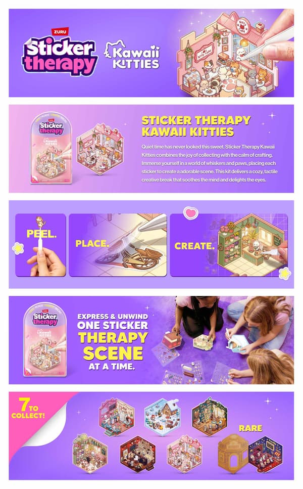 Sticker Therapy Kawaii Kitties