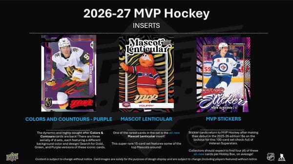 Upper Deck mvp NHL 2026-27 Hobby Booster
