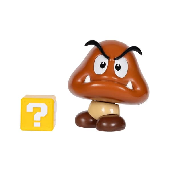 Super Mario Figur 10cm W42 Goomba with ? Block