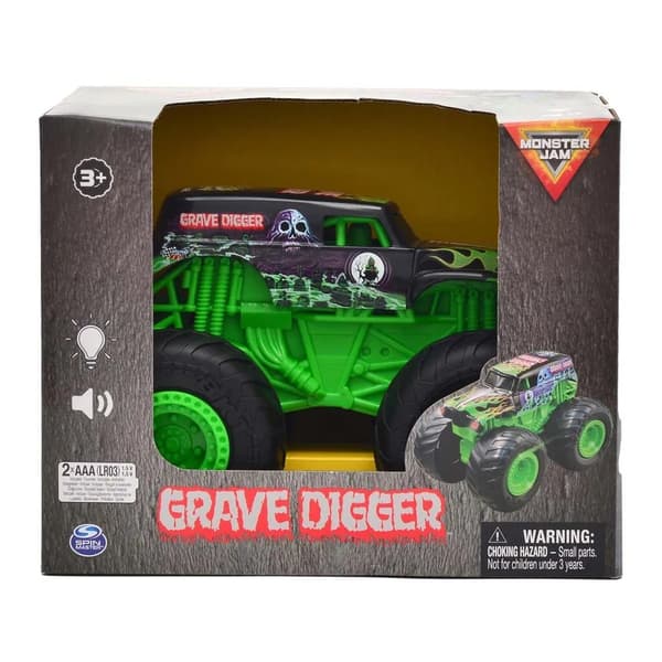 Monster Jam 1:24 med ljud & ljus Grave Digger