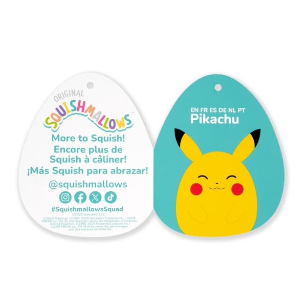 Squishmallows 35cm Pokemon Happy Pikachu
