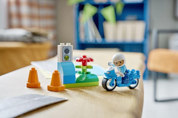 LEGO® DUPLO Blå polismotorcykel 10471