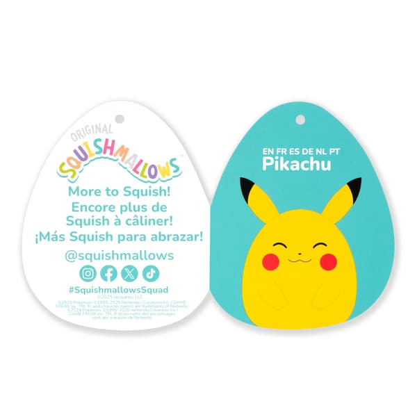 Squishmallows 25cm Pokemon Happy Pikachu