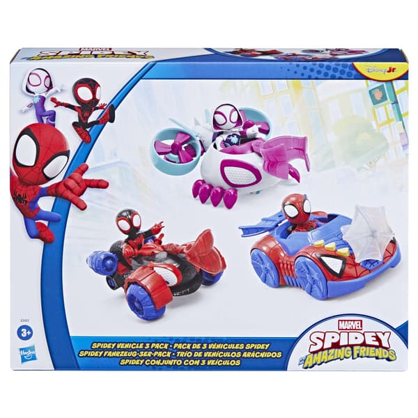Spider Amazing Friends Ajoneuvot 3-pakkaus