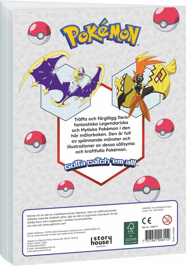 Pokemon Målarbok Målaräventyr