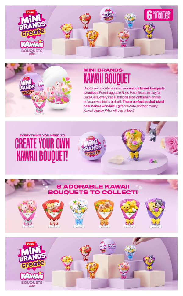 Mini Brands Create Kawaii Bouquets