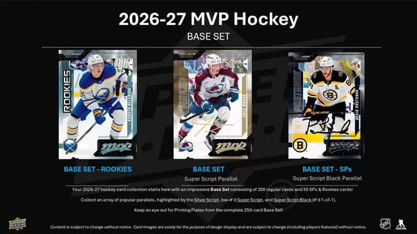 Upper Deck mvp NHL 2026-27 Hobby Booster