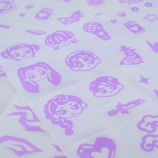 K-Pop Demon Hunters Cool Maker Shimmer Foil Tattoos