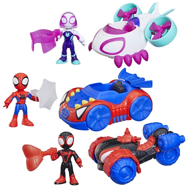 Spider Amazing Friends Fordon 3-pack